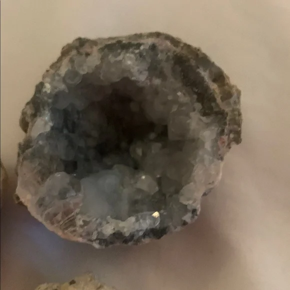 Natural Geode Crystal Trio - Picture 2 of 4